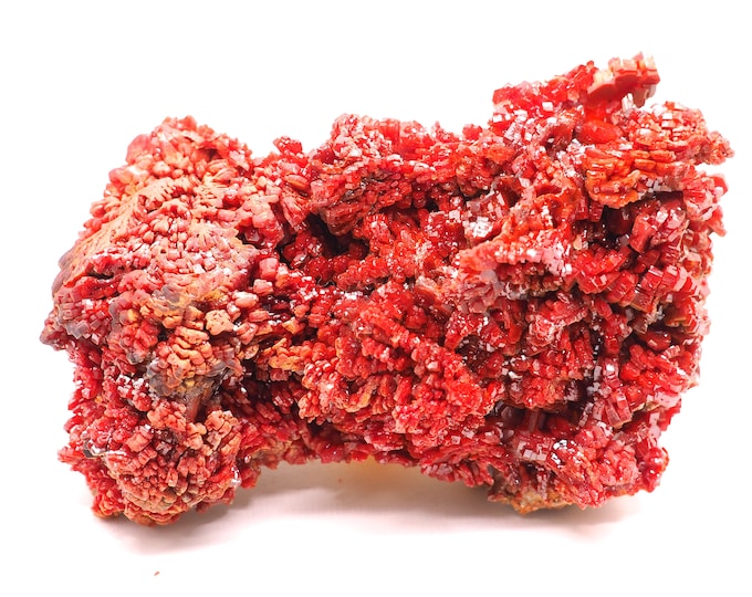 Pure Vanadinite 135mm x 85mm (978 grams) Ethically sourced and fair trade mineral.