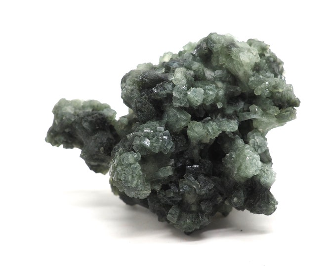 Prehnite Epidote 70mm x 55mm (98 grams). Ethically sourced and fair trade mineral.