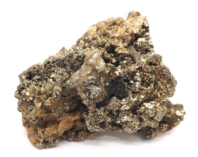 Pyrite with quartz 85mm x 75mm (494 grams)