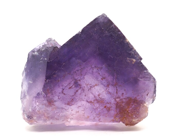 Fluorite 100mm x 80mm (738gram). Ethically sourced and fair trade mineral. Huge purple Fluorite! Special piece.