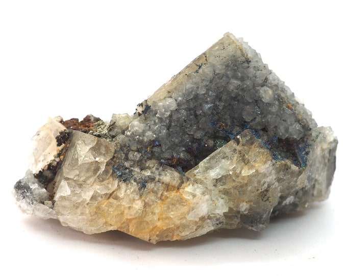 Fluorite with quartz and pyrite 80mm x 50mm (232 grams)