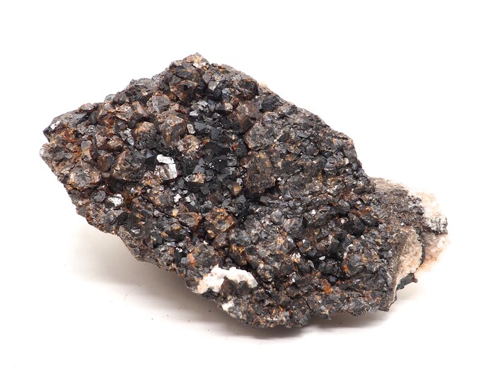 Andradite garnet quartz 85mm x 60mm (189 grams) Fair trade crystals and minerals. Ethically sourced.