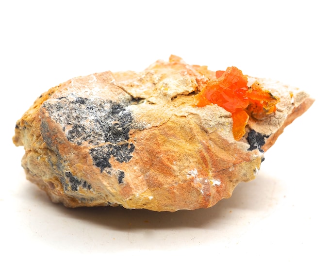 Wulfenite on matrix 75mm x 50mm - 122 grams