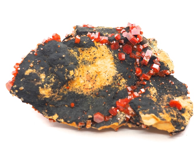 Vanadinite Crystals 90mm x 60mm (97 grams)