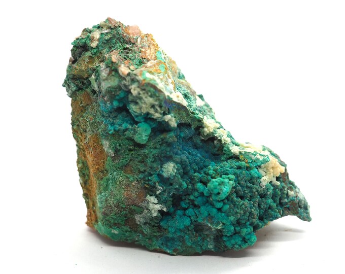 Malachite fluorite chrysocolla 80mm x 50mm (167 grams)