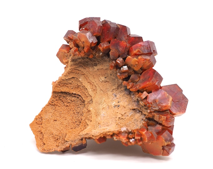 Vanadinite 80mm x 80mm (166 grams). Good quality. Ethically sourced and fair trade mineral.