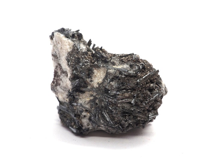Stibine (Pyrolusite stibnite) 45mm x 40mm (45 grams)