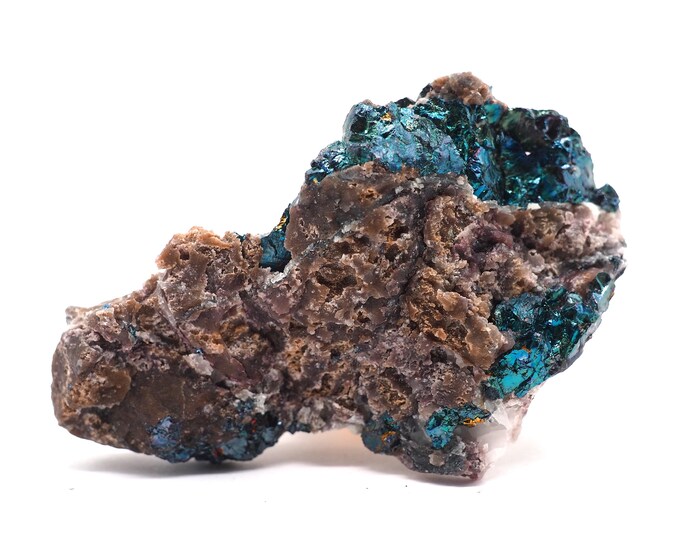 Bornite 65mm x 40mm (63 grams). Ethically sourced and fair trade mineral. Pure energy. Beautiful quality. Colorful Bornite from Morocco.