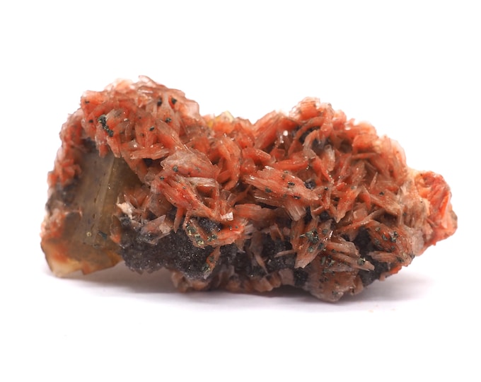Fluorite Pyrite Barite 60mm x 30mm 54 gr. Special find. Combination minerals. Fluorite cubes. Ethically sourced fair trade mineral.