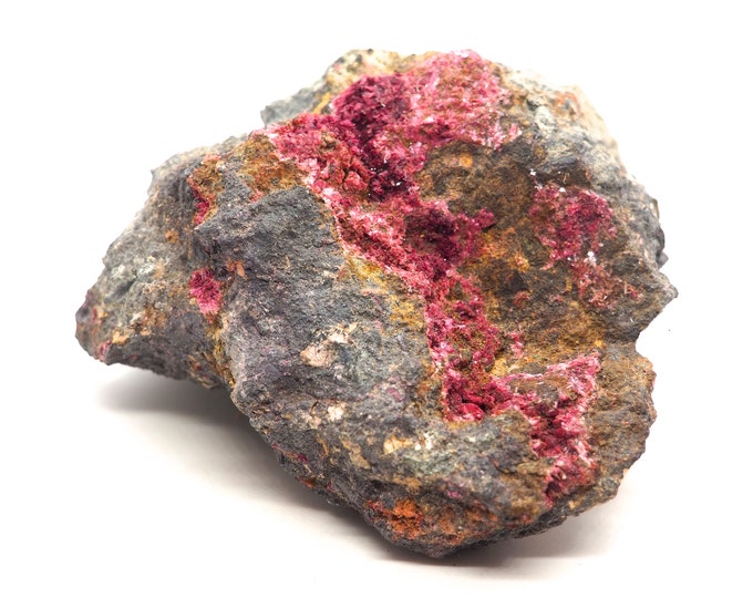 Old pink rosaliet on matrix 115 mm x 110 mm x 60 mm (690 grams)
