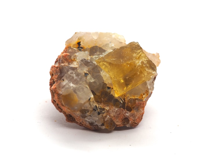 Fluorite with quartz 40mm x 40mm (45 grams)