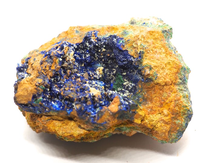 Azurite with malachite 90mm x 60mm (384 grams)