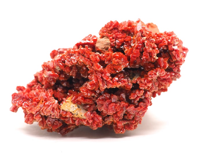 Vanadinite pure 90mm x 55mm (233 grams). Ethically sourced and fair trade mineral.