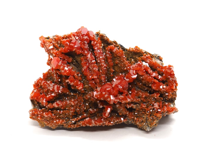 Vanadinite on Barite 60mm x 45mm (96 grams)