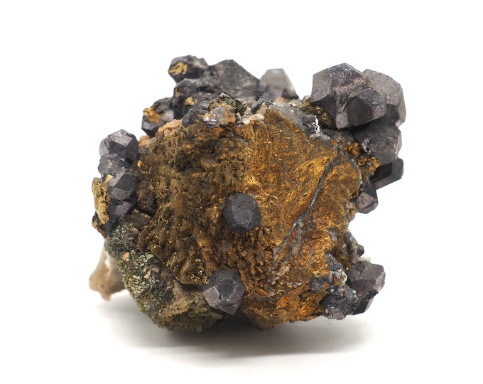 Pyrite Garnet 60mm x 45mm (167 grams) Fair trade crystals and minerals. Ethically sourced.