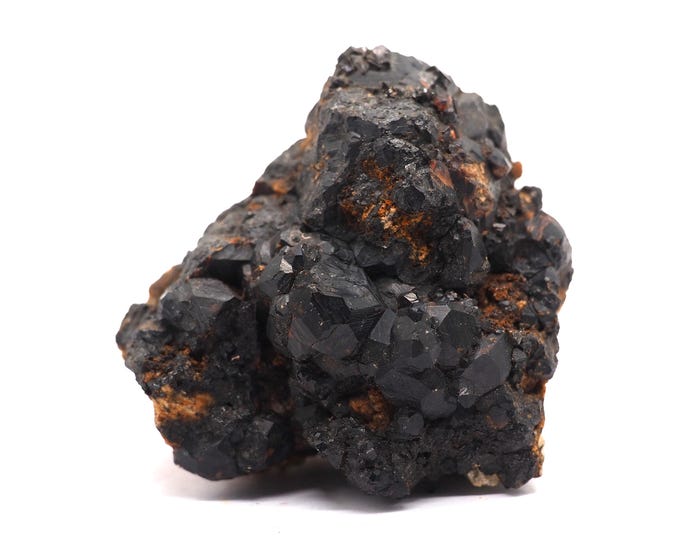 Andradite Garnet with Orthoclase 55mm x 50mm (105 grams). Beautiful quality. Pure energy. Fair trade minerals. Ethically sourced.