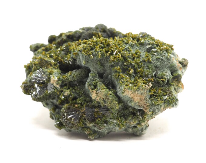 Epidote 60mm x 45mm (58 grams). Ethically sourced and fair trade mineral.
