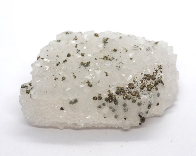 Rock crystal with pyrite 60mm x 35mm (59 grams)