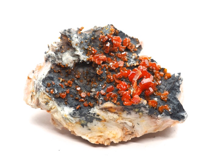 Vanadinite on matrix 65 mm x 50 mm (137 grams)