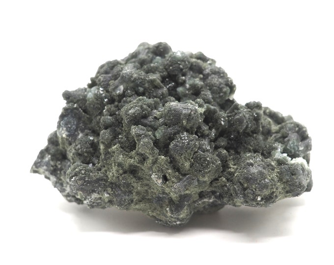 Prehnite 100 mm x 65 mm (242 grams). Ethically sourced and fair trade mineral.