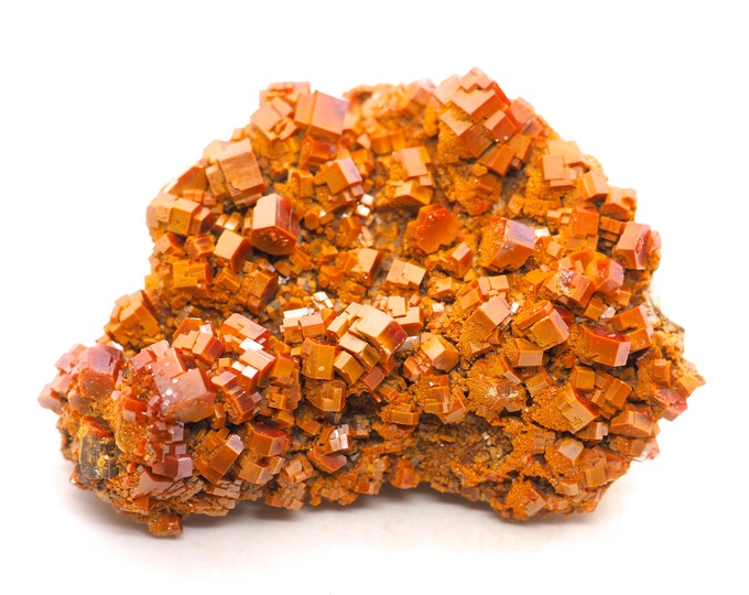 Vanadinite Crystals on matrix 80 mm x 60 mm x 40 mm (230 grams)