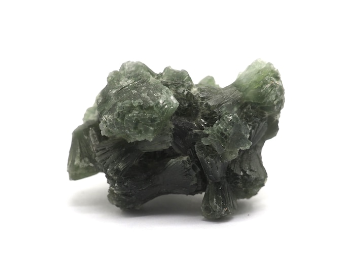 Prehnite Epidote 40mm x 30mm (22 grams). Grape crystallized from Morocco. Ethically sourced and fair trade mineral. Good quality.