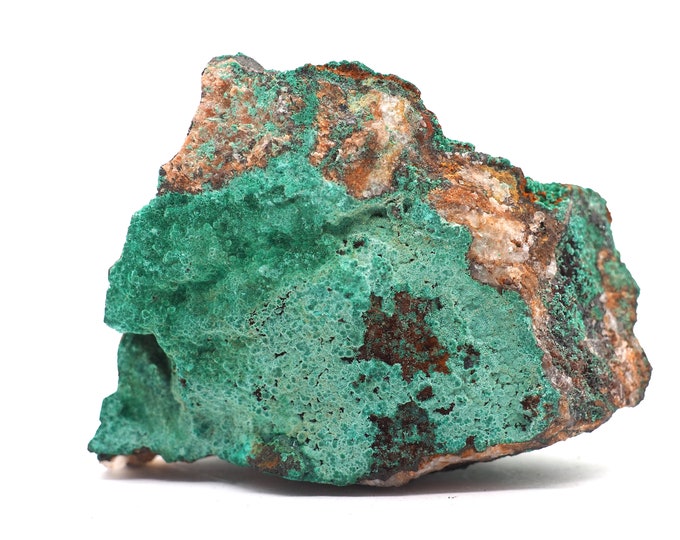 Malachite chrysocolla quartz 65mm x 50mm (96 grams)