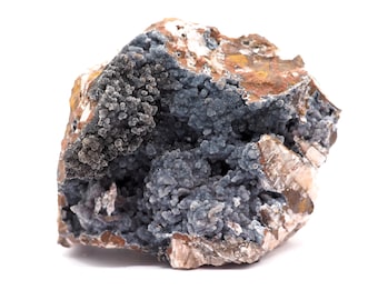 Manganese quartz barite 95mm x 70mm 504 grams. Exceptional find. Superb quality. Ethically sourced fair trade. Blue. Pure energy