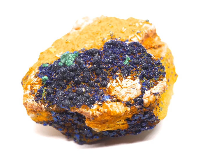 Beautiful deep blue Azurite crystals on matrix 65mm x 60mm x (131 grams)