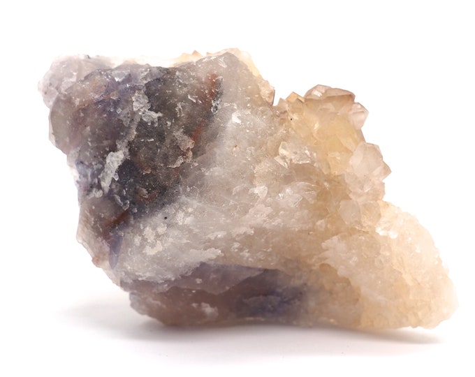 Fluorite with quartz 100mm x 55mm (202 grams) Ethically sourced and fair trade mineral.