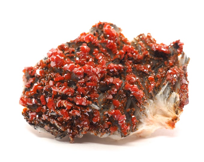 Vanadinite on Barite 75mm x 60mm (195 grams)