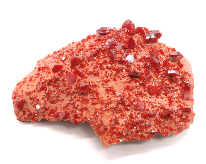 Vanadinite 110mm x 70mm (158 grams) Ethically sourced and fair trade mineral.
