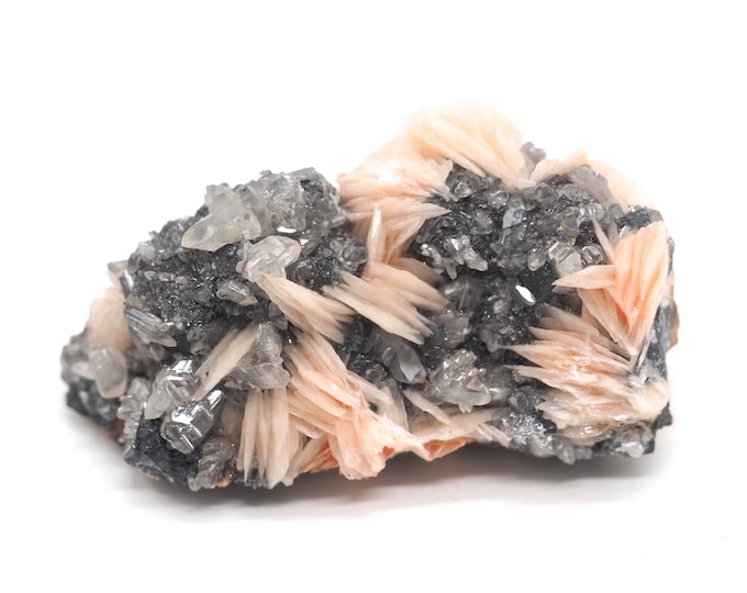 Cerussite Barite 60mm x 30mm - 94 grams. Ethically sourced and fair trade mineral.