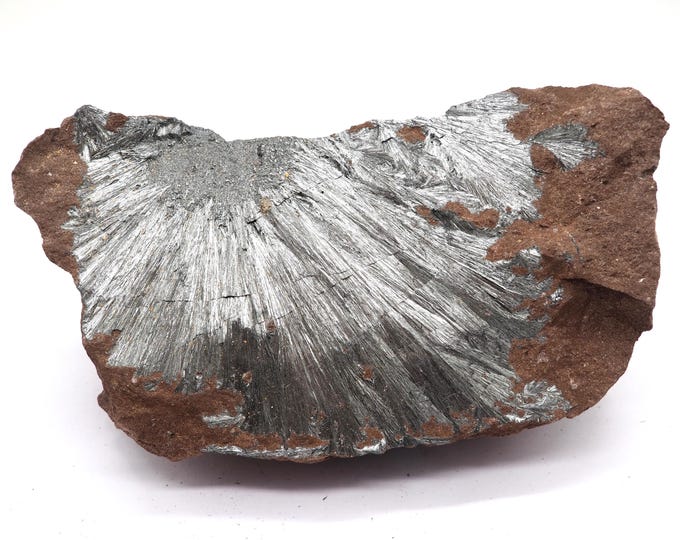 Stibine (Pyrolusite stibnite) 165mm x 95mm (1218 gr) Large piece!! Good quality. Fair trade and ethically sourced. Direct from the miner.
