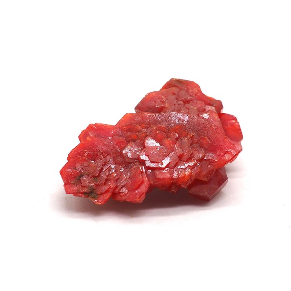 Cristal de vanadinite pur 30 mm x 20 mm (13 grammes). Minéral d’origine éthique et équitable.