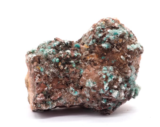 Rosasite Dolomite 100mm x 70mm - 450 grams. Ethically sourced and fair trade mineral. Dolomite Malachite from Morocco. Pure quality.