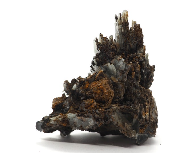 Clear blue barite 70mm x 65mm (125 grams)