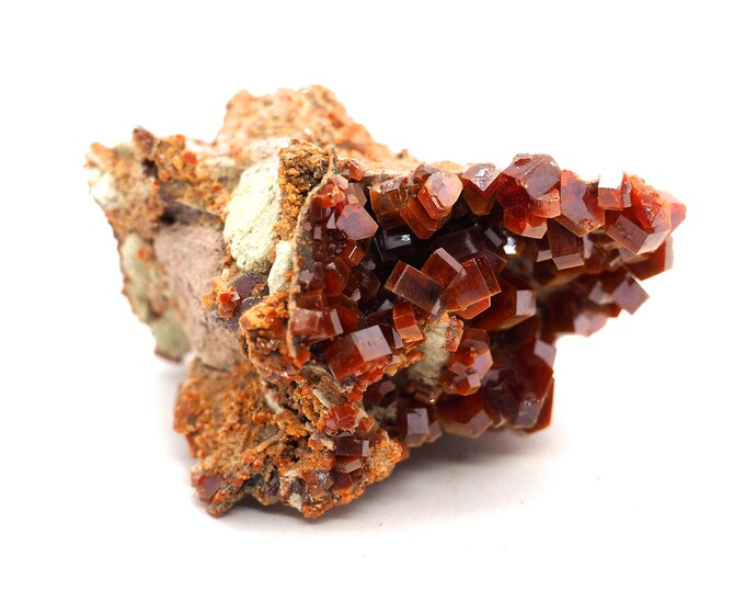 Vanadinite Crystals on matrix 60mm x 40mm (91 grams)