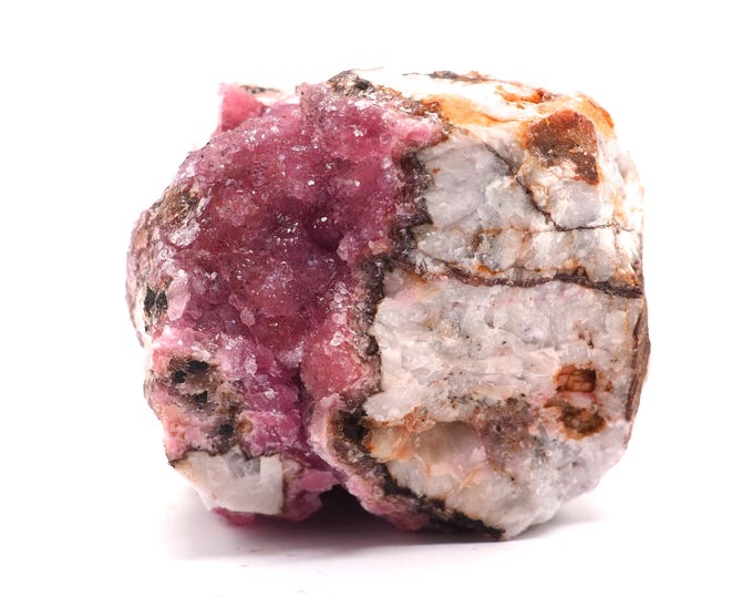 Cobalto calcite 70mm x 55mm (374 grams). Special find. Pure cobalt calcite. Pure energy. Ethically sourced and fair trade mineral.