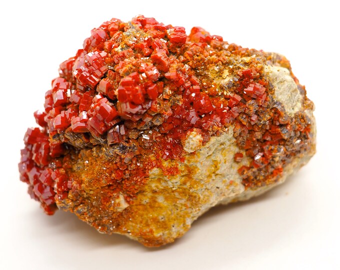 Vanadinite Crystal (90 mm x 60 mm x 60 mm (498 grams)