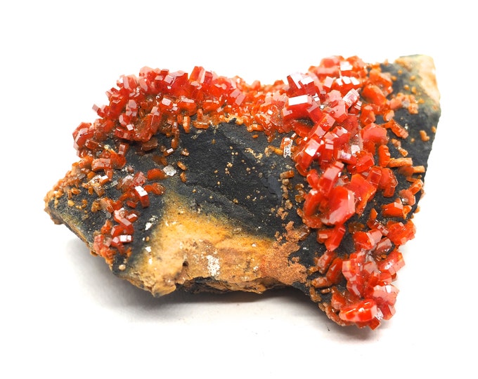 Vanadinite on matrix 65 mm x 45 mm (66 grams)