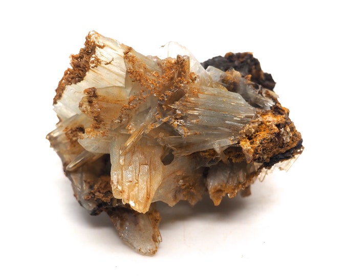 Clear soft blue barite 60 mm x 50 mm (66 grams)