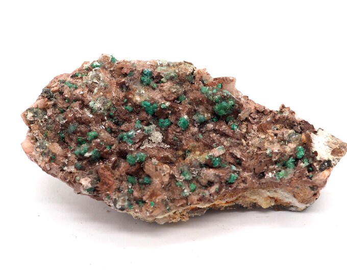 Rosasite Dolomite 90mm x 45mm - 126 grams. Ethically sourced and fair trade mineral. Dolomite Malachite from Morocco. Pure quality.