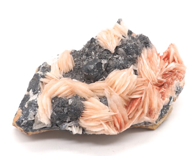 Cerussite Barite 70mm x 50mm - 127 grams. Ethically sourced and fair trade mineral.