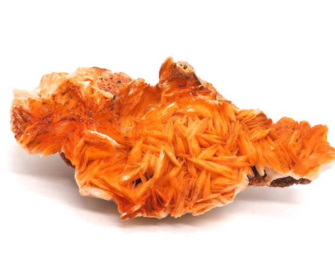Barite with Vanadinite 150mm x 80mm (441 grams). Buy fair trade crystals and minerals. Ethically sourced.