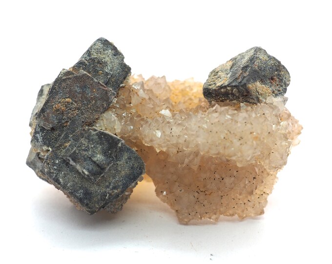 Calcite with Galena and Sphalerite 65mm x 40mm (141 grams)