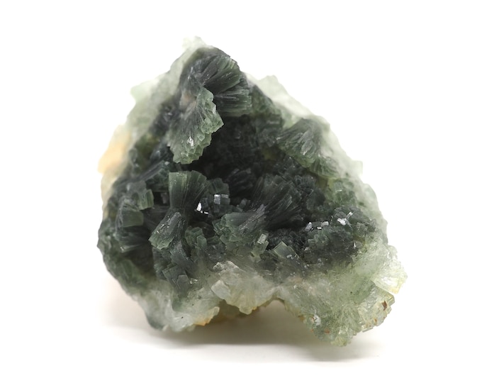 Prehnite 60mm x 40mm (64 grams). Ethically sourced and fair trade mineral.