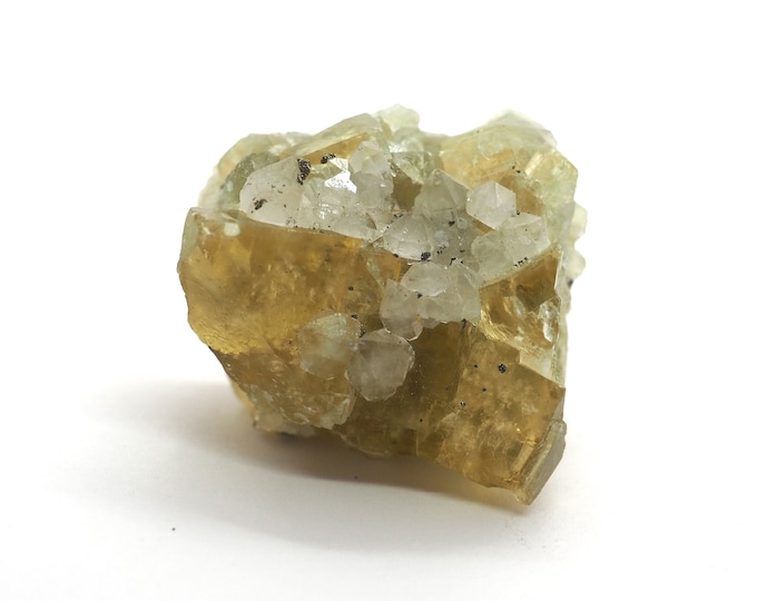 Fluorite with quartz 35 mm x 25 mm (42 grams)
