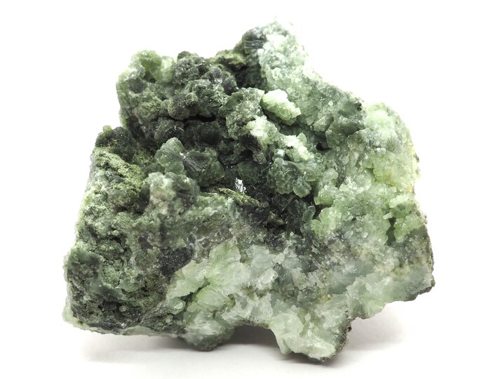 Grape crystallized Prehnite with Epidote 85 mm x 85 mm (374 grams)