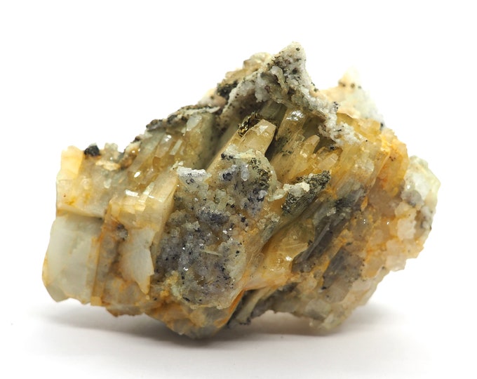 Pyrite Barite Calcite 85mm x 70mm (344 grams)